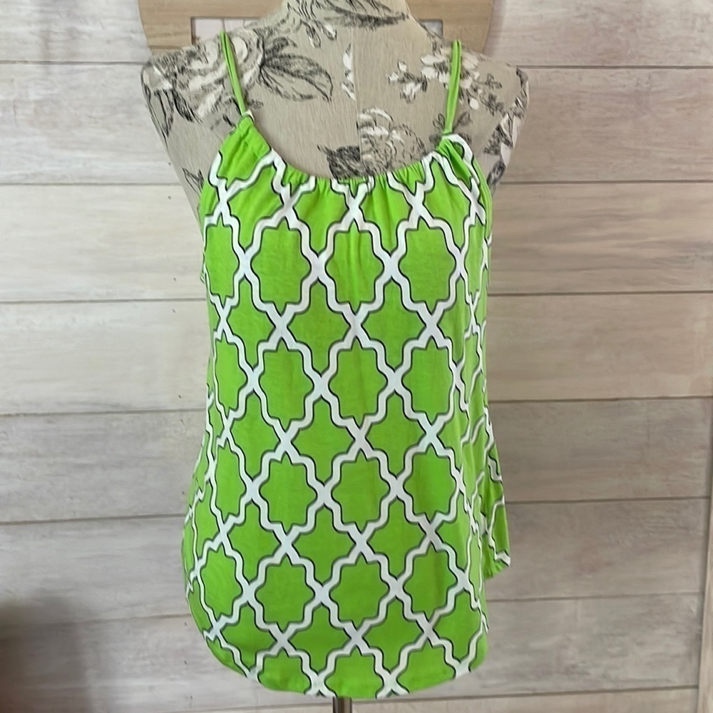Crown & Ivy Lime Green Top M Petite